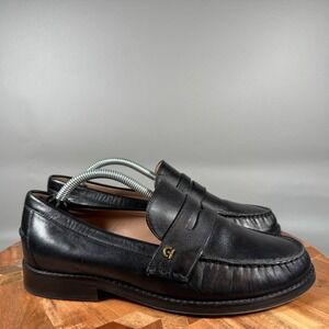 Cole Haan Black Leather Penny Loafers